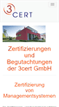 Mobile Screenshot of 3cert.de